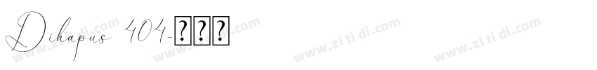 Dihapus 404字体转换